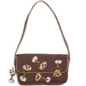 Beaded Espresso Martini Shoulder Bag + Charm – NWT
